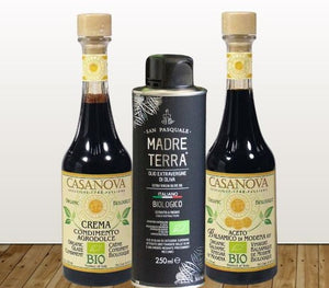 Cream di Balsamico 250ml, Olivenöl aus Sardinien 250ml, Aceto Balsamico Classico 250ml